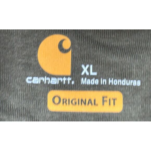 Carhartt Original‎ Fit Men's Green Full Zip Long Sleeve Hoodie Size XL - Picture 7 of 12